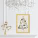 Oliver Gal 'Fashion Christmas' Holiday and Seasonal Framed Wall Art Prints Holidays - Gold, White