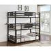 Coaster Furniture Rogen Dark Bronze Triple Bunk Bed