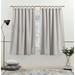 Nicole Miller New York Peterson Tuxedo Tab Top Curtain Panel Pair