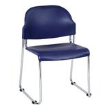 Stack Chair with Plastic Seat and Back