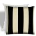 Joita CABANA LARGE Black Indoor/Outdoor - Zippered Pillow Cover with Insert