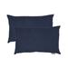 Olivia Quido Sunbrella® Spectrum Indigo Boudoir Outdoor Pillow 2-pack - 13" x 20"