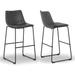 Carbon Loft Richard Faux Leather and Iron Counter Stool (Set of 2)