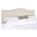 SAFAVIEH Jeneva King-size Off-white Linen Camelback Headboard