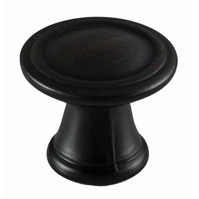 GlideRite 1.25-inch Oil Rubbed Bronze Round Deco Cabinet Knobs (Case of 25)