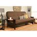 Copper Grove Dixie Espresso Full-size Futon Set with Bonded Leather Innerspring Mattress