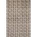 ECARPETGALLERY Hand-knotted Eternity Cream, Olive Wool Rug - 5'3" x 8'0"