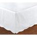 White Quilted Bed Skirt Dust Ruffle Matelasse Tailored 16" Drop