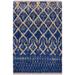 Moroccan Allen Blue/Ivory Wool Rug - 4'1 x 6'1 - 4 ft. 1 in. X 6 ft. 1 in. - 4 ft. 1 in. X 6 ft. 1 in.