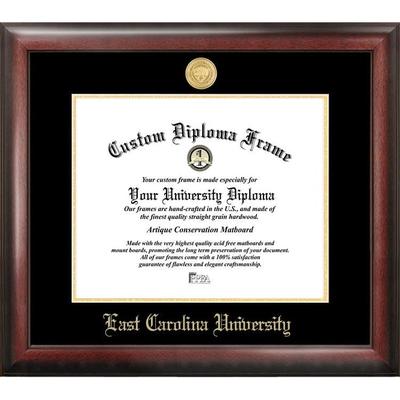 East Carolina University 14w x 11h Gold Embossed Diploma Frame