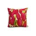 Sunset Tulip 20 inch Floral Decorative Outdoor Pillow