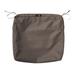 Classic Accessories Ravenna Water-Resistant 21 x 19 x 3 Inch Patio Seat Cushion Slip Cover, Dark Taupe