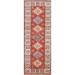 Geometric Kazak Oriental Staircase Runner Rug Wool Hand-knotted Carpet - 1'11" x 5'11"