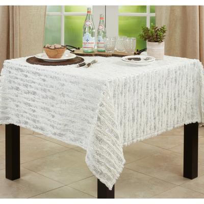 Faux Fur With Brushed Metallic Foil Print Topper