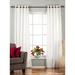 White Ring / Grommet Top Velvet Curtain / Drape / Panel - Piece