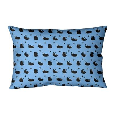 Cat Pattern Lumbar Pillow