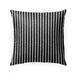 TINY TRIANGLE STRIPE BLACK Indoor|Outdoor Pillow By Kavka Designs - 18X18