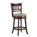 Verona Linen Lattice Back Swivel 24-inch Counter Height Stool by iNSPIRE Q Classic