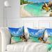 Designart 'Seychelles Islands Panorama' Landscape Photography Throw Pillow