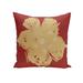 Decorative Outdoor Abstract Floral Print 20-inch Pillow