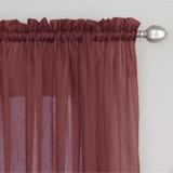 Miller Curtains Preston Sheer 108-Inch Rod Pocket Curtain Panel - 52 X 108 - 52 X 108