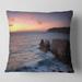 Designart 'Winch Natural Park Sintra Cascais' Seashore Throw Pillow