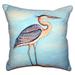 Blue Heron on Stump Large Pillow 18x18