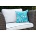 16 x 16 Inch Chinapezka Floral Print Outdoor Pillow