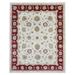 FineRugCollection Handmade Peshawar Beige and Red Wool Oriental Rug