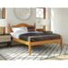 100% Solid Wood Reston Full Size Panel Headboard Platform Bed by Palace Imports