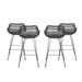 Dale Outdoor Wicker Bar Stools (Set of 4) by Christopher Knight Home