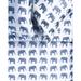 Printed Design Cotton Collection 400 Thread Count Elephants Printeded Duvet Set - 4 Color