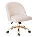 Ave Six Layton Mid Back Office Chair with Gold Base