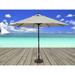 TropiShade 11-foot Dark Wood Market Umbrella with Beige Olefin Cover