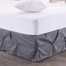 Hudson Pintuck 14-Inch Drop Bedskirt (Twin, Full, Queen, King) Grey