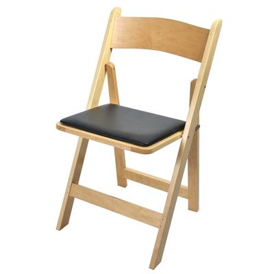 Kestell Maple Folding Chair - Vinyl Seat Cushion