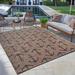 Gertmenian Paseo Maritime Havana Brown Nautical Anchor Indoor/ Outdoor Area Rug