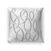 PERFECT TIMING GREY & WHITE Accent Pillow By Jackie Reynolds