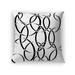PERFECT TIMING BLACK & WHITE Accent Pillow By Jackie Reynolds