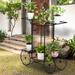 Outdoor and Indoor Shelving Plants Car Shape Plant Stands Rack Black