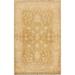 Traditional Floral Agra Oriental Area Rug Hand-knotted Wool Carpet - 4'0" x 6'0"