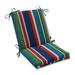 St. Lucia Stripe Squared Corners Chair Cushion
