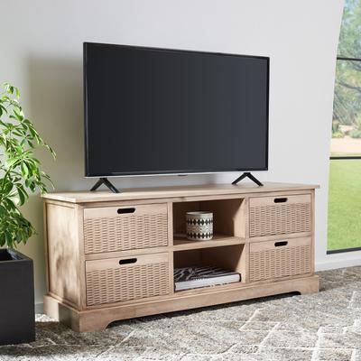 SAFAVIEH Landers 47-inch Storage Media TV Stand - 47.3" W x 15.8" L x 20" H