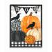 Stupell Whimsical Halloween Scene Farm Table Pumpkin Crows Framed Wall Art