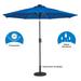 Sun-Ray 9' Round 8Rib Next Gen Solar Umbrella, Aluminum