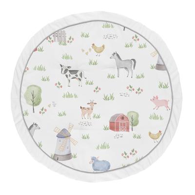 Farm Animals Collection Boy Girl Baby Tummy Time Playmat - Watercolor Farmhouse Horse Cow Sheep Pig