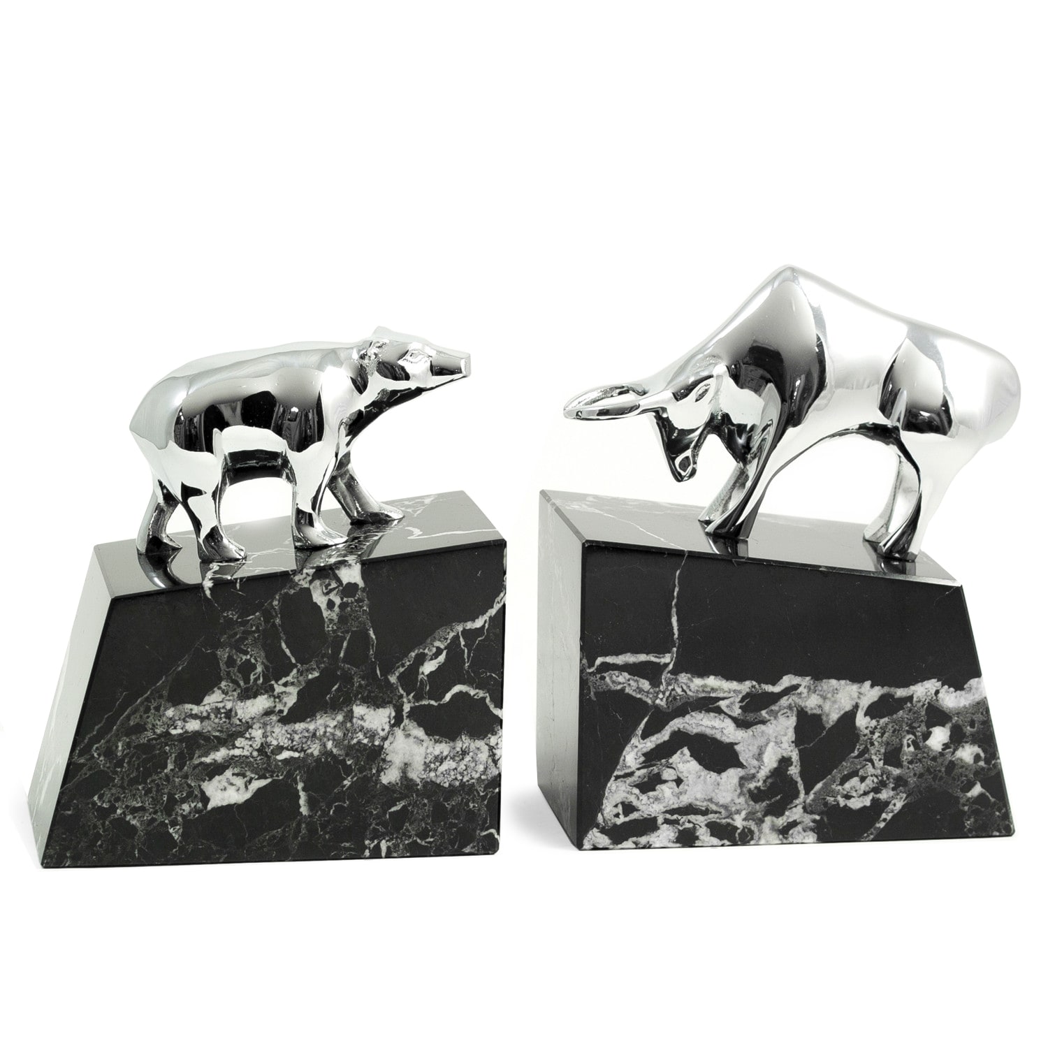 Bey Berk Stock Market Bull and Bear Bookends