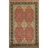 Vegetable Dye Floral Kashan Oriental Area Rug Wool Handmade Carpet - 6'0" x 8'7"