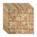 Fasade Border Fill Decorative Vinyl 2ft x 2ft Lay In Ceiling Tile in Bermuda Bronze (5 Pack)