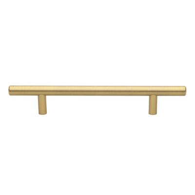 GlideRite 5-inch CC, 8-inch Long Solid Satin Gold Cabinet Bar Pulls (Pack of 10)